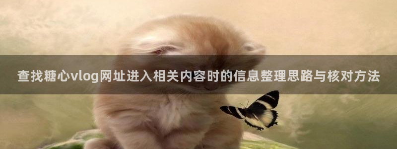 糖心vlog的视频:查找糖心vlog网址进入相关内容时的信息整理思路与核对方法